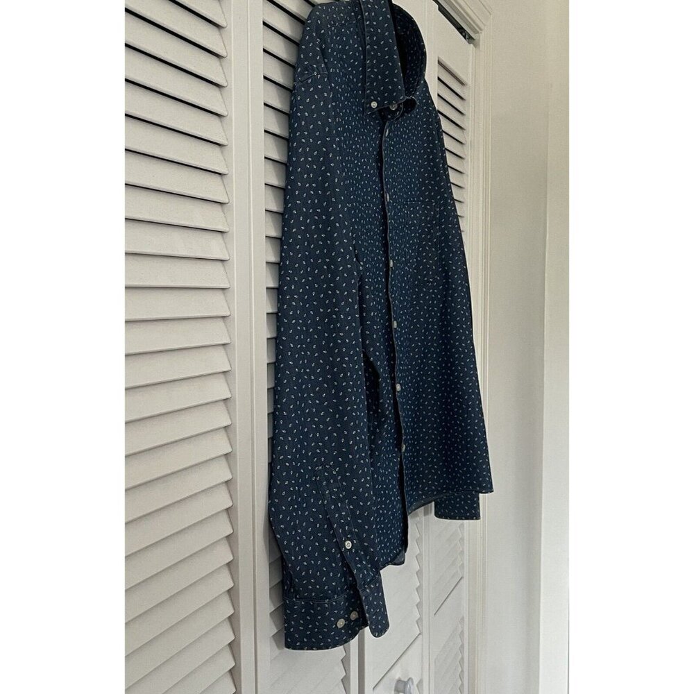 Lauren Ralph Lauren Button Up Shirt Adult XXL Blue Long Sleeve Mens - Picture 2 of 5